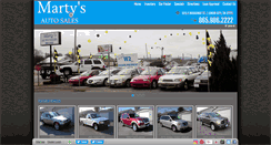 Desktop Screenshot of martysautosales.net